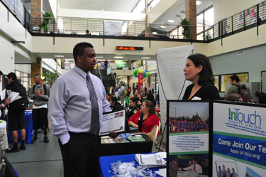 Students at a Dallas College Job & Career Expo