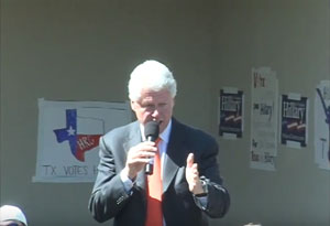 Bill Clinton speaks at Mountain View